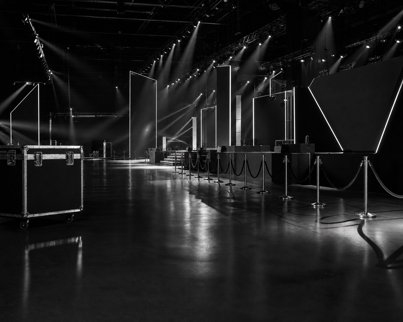 Premium event venue after production setup